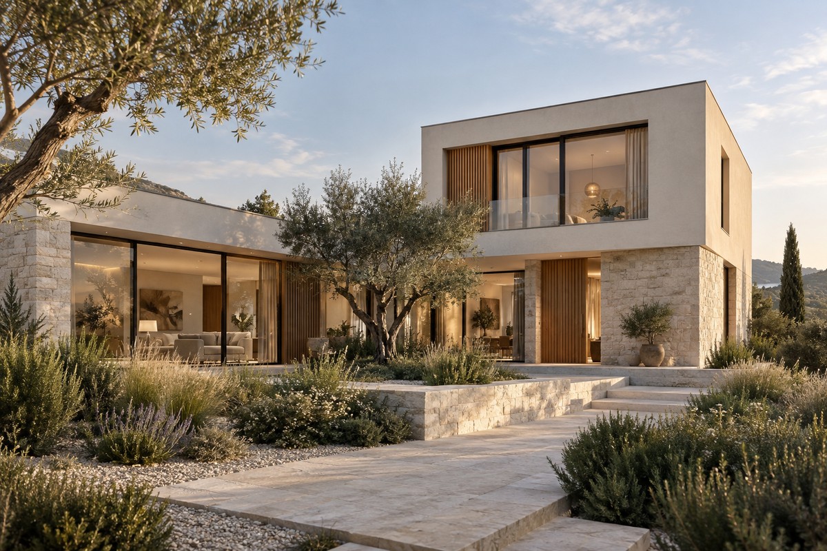 Visualizzazione architettonica collegata ai servizi CAD, BIM, computi e render